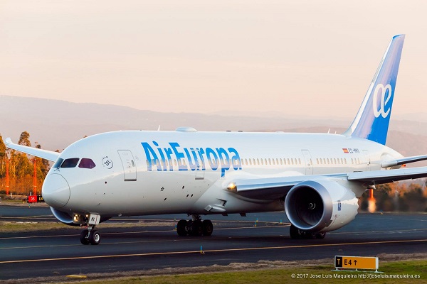 Crédit photo : compte Facebook @AirEuropaFrance