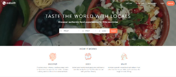 Eatwith vise le marché international Crédit : Eatwith