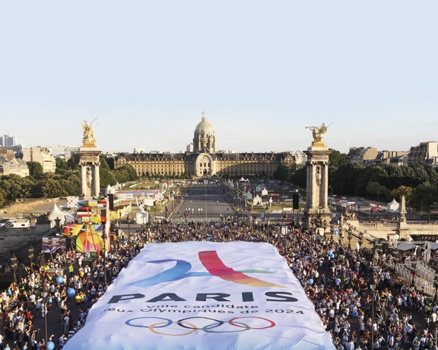 JO 20204 : entre 119 000 créations d’emplois équivalents temps plein selon la fourchette basse, à près de 247 000 emplois pour la partie haute dans la construction, l’organisation et le tourisme - Photo paris2024