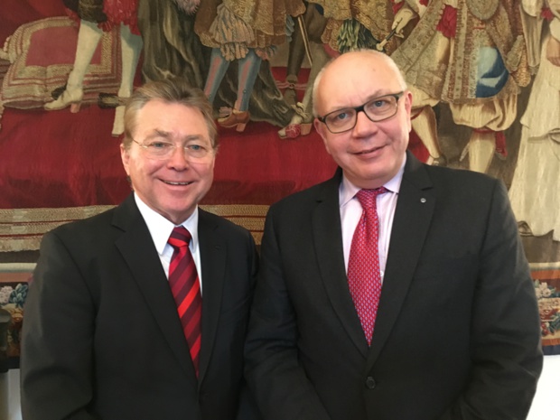 André Witschi, président et & Michel Rochat, CEO de l’Ecole hôtelière de Lausanne. - CL
