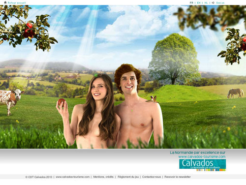 Web : Guillaume le Conquérant, Adam et Eve mis en vedette par le CDT du Calvados