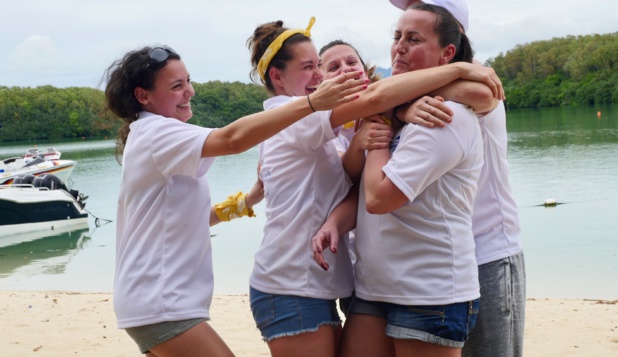 L'équipe jaune après avoir remporté une épreuve © Laurie Medina, TourMaG L'équipe jaune après avoir remporté une épreuve © Laurie Medina, TourMaG