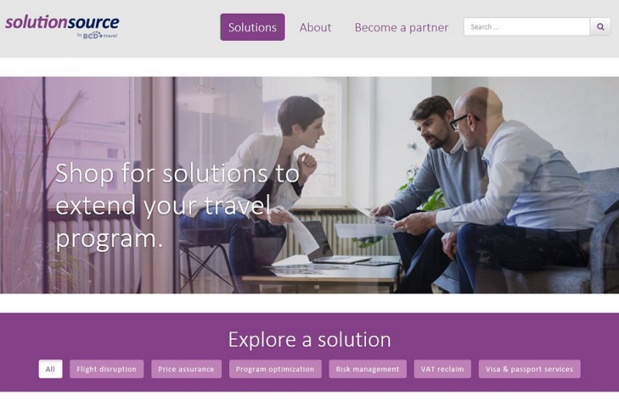 BCD Travel lance SolutionSource - Copie d'écran