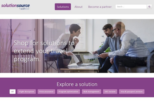 BCD Travel lance SolutionSource - Copie d'écran BCD Travel lance SolutionSource - Copie d'écran