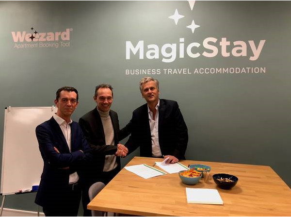 Emmanuel Marin, CEO France de Travel and Transport et Valéry Linyer, CEO de MagicStay - DR