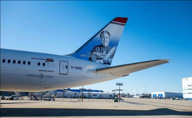 L'un des 42 Dreamliners commandés par Norwegian © DR Norwegian Facebook L'un des 42 Dreamliners commandés par Norwegian © DR Norwegian Facebook