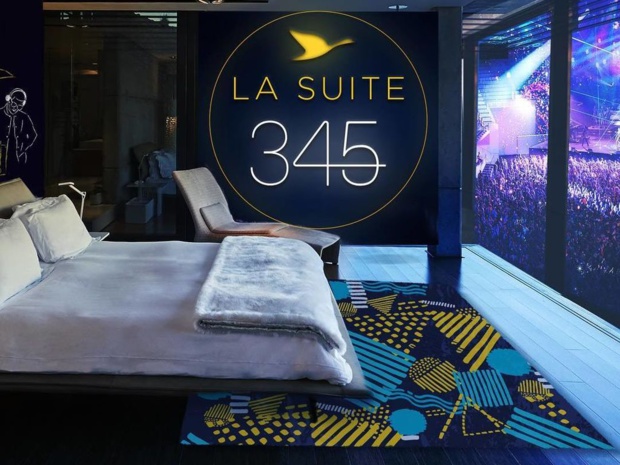 Ce concept éphémère installé dans l'une des loges, permettra à près de 80 chanceux d’assister aux shows d'Imagine Dragons, DJ Snake & Kendrick Lamar du 22 au 26 février 2018 à l'AccorHotels Arena - DR