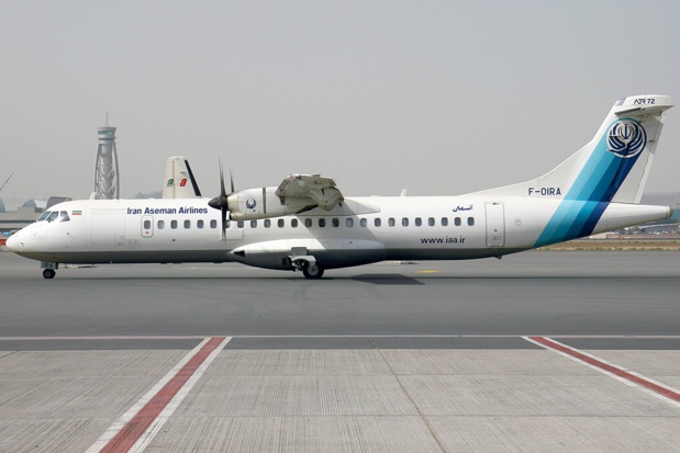 un  ATR 72-500 à l'aéroport international de Dubaï /photo Konstantin von Wedelstaedt