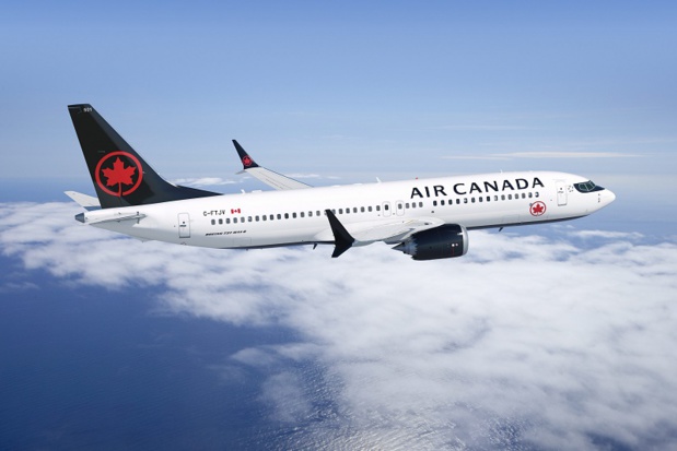 En 2018, le renouvellement de notre parc de gros-porteurs sera en grande partie achevé à mesure que s'accélère le programme de remplacement des appareils monocouloirs du parc aérien principal. - B737 Max d'Air Canada