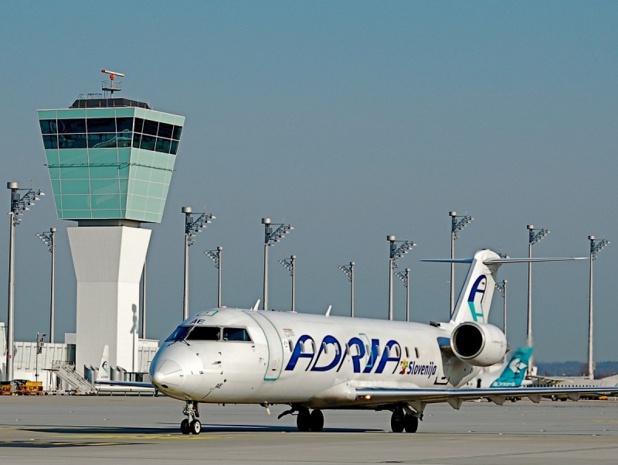 Adria Airways (aéroport de Munich) - photo : domaine public Adria Airways (aéroport de Munich) - photo : domaine public