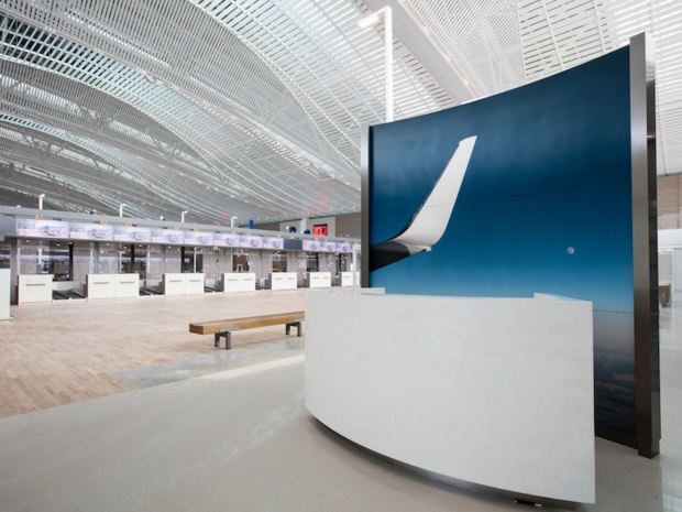 Dans le nouveau terminal de Seoul-Incheon, ouvert le 18 janvier dernier et réservé aux compagnies SkyTeam © Korean Air