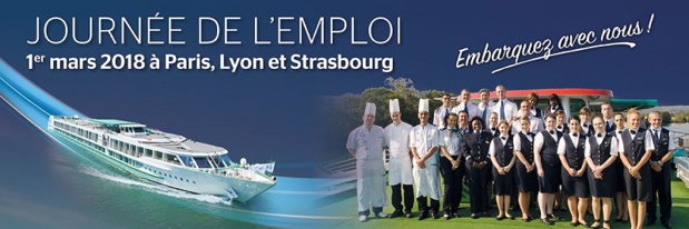 CroisiEurope recrute son personnel à Paris, Lyon et Strasbourg
