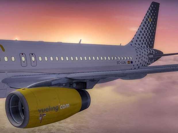 D'après le site Refundmyticket.net, Vueling ferait partie des compagnies les moins concernées par les demandes de compensation en 2017 © DR Vueling