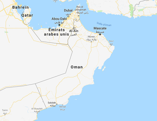 Google Map Oman Google Map Oman