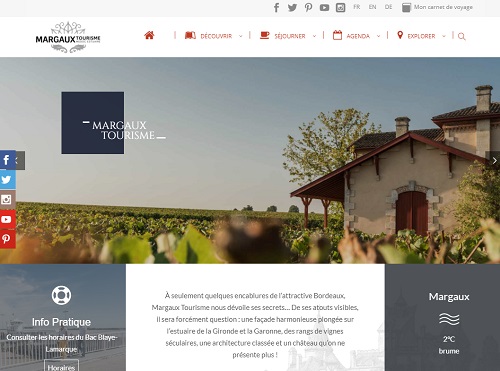 Lancement du site internet www.margaux-tourisme.com - DR