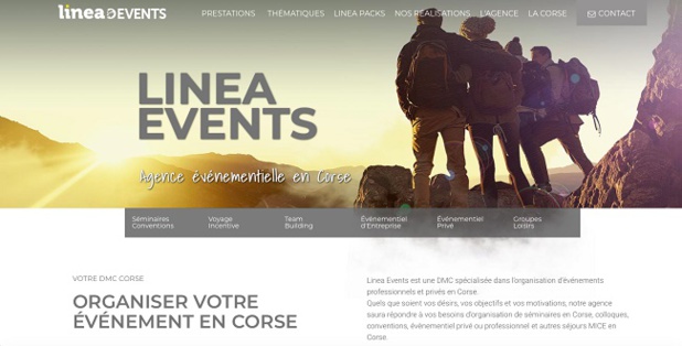 Linea Events lance son site internet événementiel