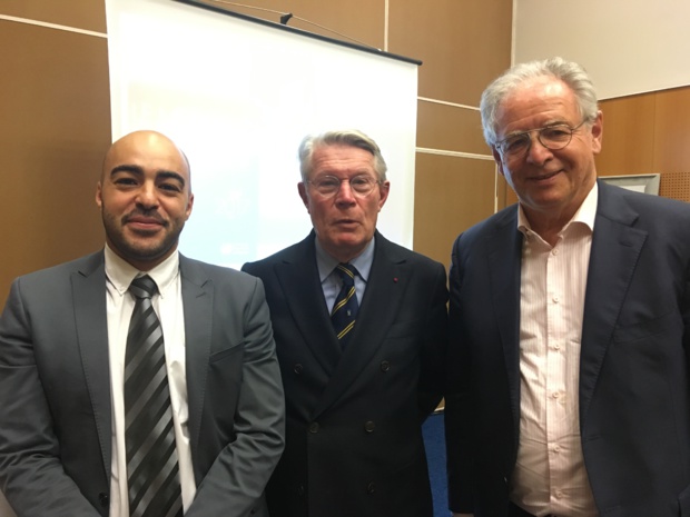 Khalid El Wardi,secrétaire général de la Médiation Tourisme et Voyage (MTV), Jean-Pierre Teyssier, médiateur et René-Marc Chikli., président du SETO. - CL