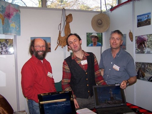 Trois guides de l'association Alpimondo : Marc Lubin, Eric Le Boulch et Jean-Louis Agogué