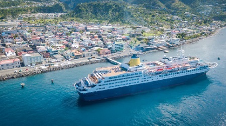 La Dominique a accueilli son premier navire de croisière à Portsmouth dès fin décembre et dans la capitale Roseau en janvier dernier - DR La Dominique