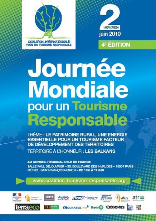 Sensibiliser les professionnels au tourisme responsable le 2 juin prochain à Paris Sensibiliser les professionnels au tourisme responsable le 2 juin prochain à Paris