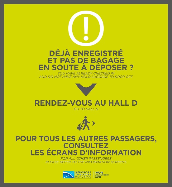 Information passagers - Crédit photo : Aéroport de Toulouse-Blagnac Information passagers - Crédit photo : Aéroport de Toulouse-Blagnac