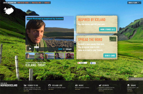 Campagne de communication internationale intitulée Inspied By Iceland Campagne de communication internationale intitulée Inspied By Iceland