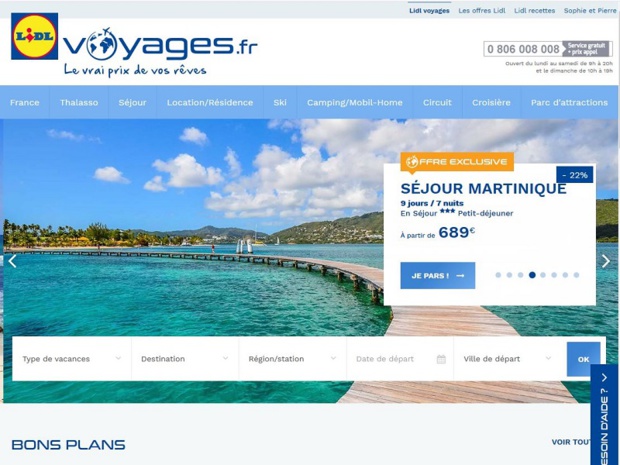 Lidl Voyages a le vent en poupe Lidl Voyages a le vent en poupe