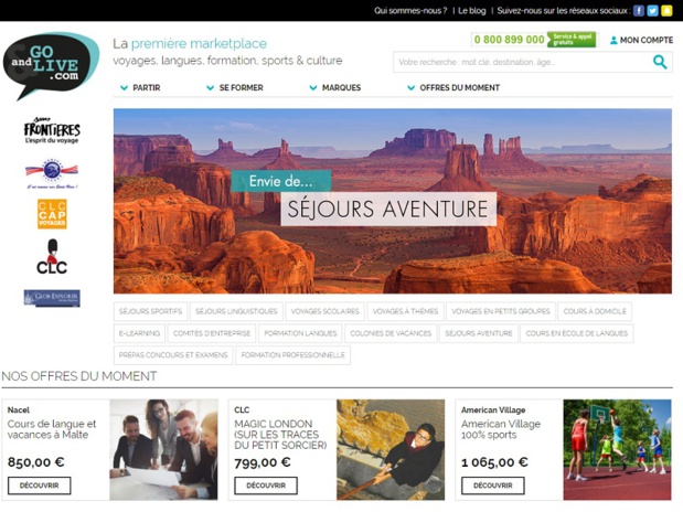 Voyages scolaires et linguistiques : Go & Live lance sa marketplace Voyages scolaires et linguistiques : Go & Live lance sa marketplace