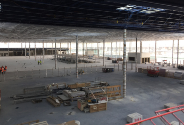 Vue d'ensemble du futur hall des départs de Paris-Orly © PG TM