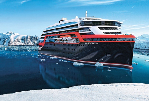 Hurtigruten navigue sur les mers de glace. DR: Hurtigruten Hurtigruten navigue sur les mers de glace. DR: Hurtigruten