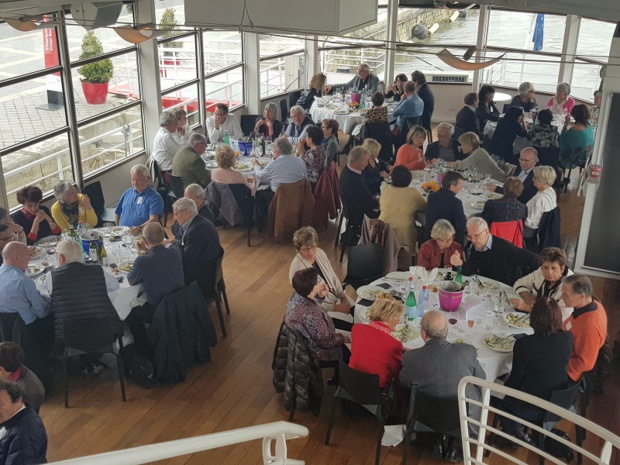 C’est au bord de la Seine sur les Vedettes de Paris que traditionnellement  l’AFST a tenu son Assemblée Générale Ordinaire annuelle. - Photo AFST