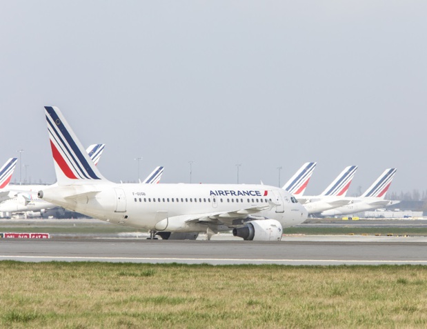 Grève Air France : Un préavis a été déposé pour les 23 et 24 avril prochains, après 9 jours de grève. Le syndicat des pilotes menacerait de durcir le mouvement. - Photo LEROUX Christophe AF