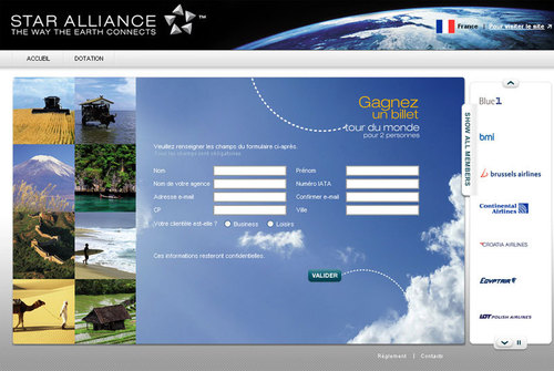 Star Alliance fait gagner un tour du monde aux agents de voyages