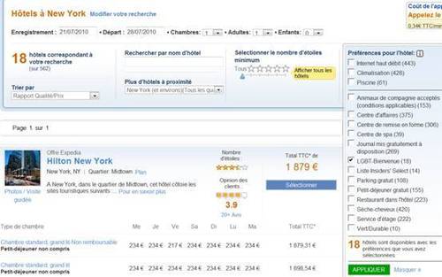Expedia.fr : nouveau service pour trouver des hôtels ''gay-friendly''