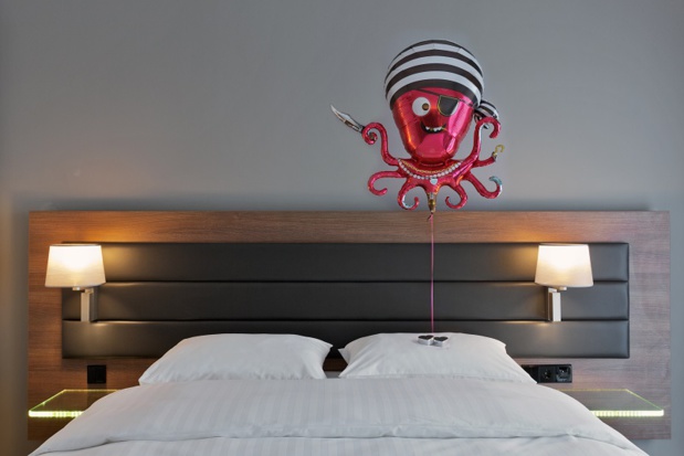 Une des 120 chambres du Moxy Amsterdam Houthavens - Photo Moxy Une des 120 chambres du Moxy Amsterdam Houthavens - Photo Moxy