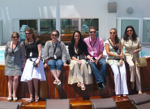 Les agents de voyages visitent les navires de The Yachts of Seabourn Les agents de voyages visitent les navires de The Yachts of Seabourn
