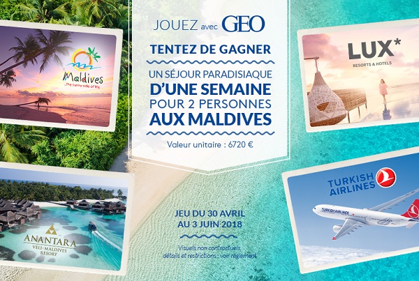 L'OT des Maldives organise un jeu-concours sur Geo.fr