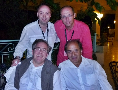 Jean-Pierre Mas co-président du AS Voyages, Philippe de Saint Victor directeur général, Loïc Planche co-président de la Commission Voyages d'affaires et Transport et Laurent Abitbol (Voyamar), organisateur de la convention. Jean-Pierre Mas co-président du AS Voyages, Philippe de Saint Victor directeur général, Loïc Planche co-président de la Commission Voyages d'affaires et Transport et Laurent Abitbol (Voyamar), organisateur de la convention.