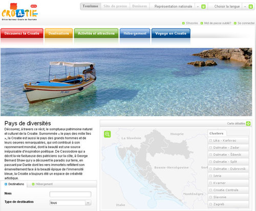 OT de Croatie : le site Internet fait peau neuve OT de Croatie : le site Internet fait peau neuve
