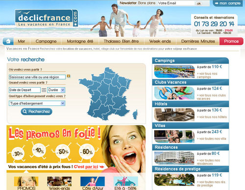 Declicfrance.com : ''les VDM représentent 75% de notre business pour l'été''