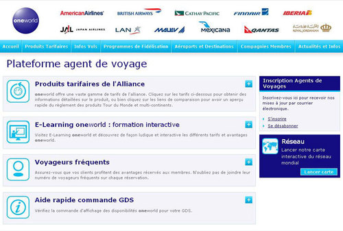 oneworld : nouvel espace en ligne pour les agents de voyages