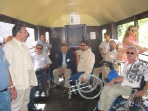 Le train à vapeur des Cévennes à Anduze (Gard) labellisé pour les 4 familles de handicaps - Crédit : GHIP