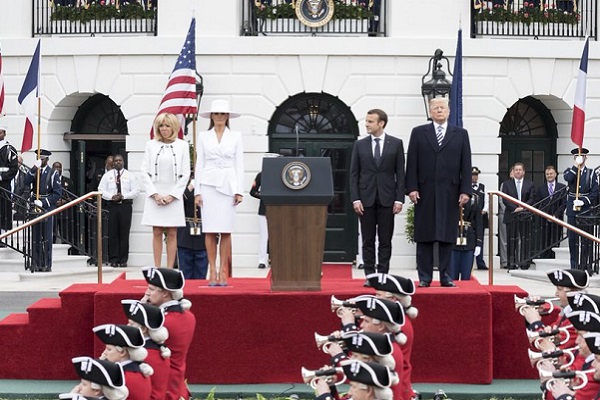 Les présidents français et américain sont en désaccord sur le dossier iranien - crédit photo : compte Twitter @realDonaldTrump
