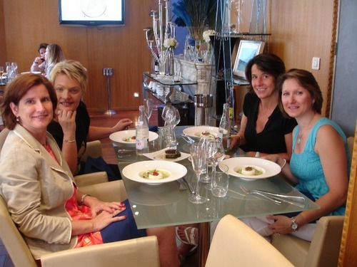 De gauche à droite : Corinne Le Cam Visit Europe, Brigitte Keromen Paul Gauguin Cruises, Isabelle du Plessix Access to the World, Brigitte Tissier Hôtels Apavou