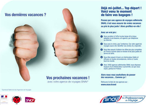 Le visuel de la campagne du SNAV Le visuel de la campagne du SNAV
