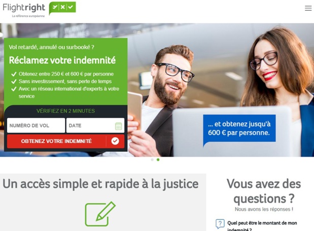Flightright rachète une concurrent et lance une nouvelle filiale - DR capture écran Flightright rachète une concurrent et lance une nouvelle filiale - DR capture écran