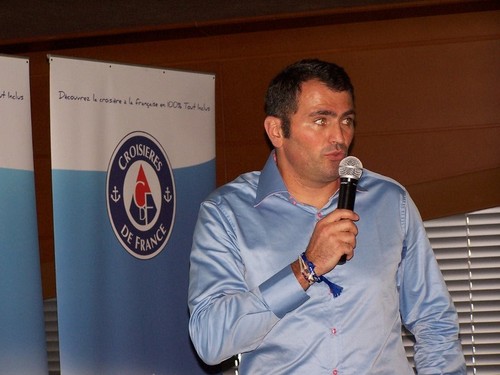 Antoine Lacarrière lors de la présentation de Croisières de France Antoine Lacarrière lors de la présentation de Croisières de France