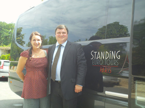 Pascale Gaston, directrice de production Visit France et Jean-Philippe Jamet, commercial de Standing Euro Tours Pascale Gaston, directrice de production Visit France et Jean-Philippe Jamet, commercial de Standing Euro Tours