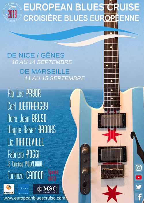 L'affiche de la croisière Blues Européenne - DR L'affiche de la croisière Blues Européenne - DR
