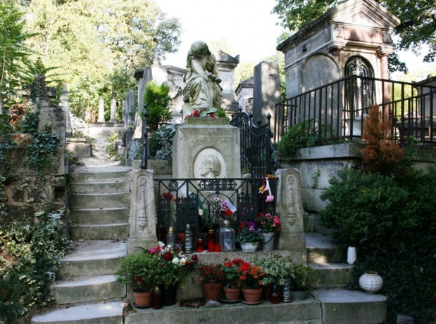 tombe de Frederic Chopin au cimetière du Père Lachaise - photo creative commons libre de droit